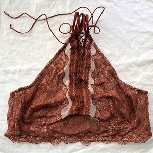 Victoria's Secret Very Sexy Lace-Up High Neck Bralette